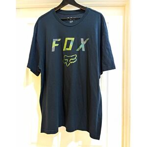 Fox Racing Black Camo Logo T-Shirt XXL Standard Fit